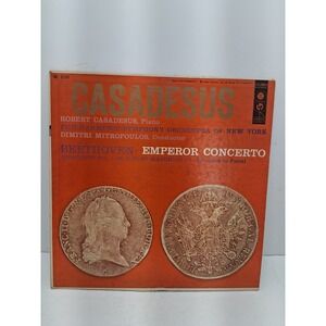 Beethoven Emperor Concerto Robert Casadesus Columbia ML 5100 Vinyl LP 6-Eye Grey